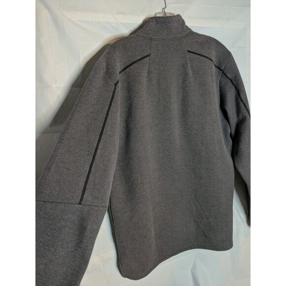 Ogio Men's Gray Pullover Sweatshirt Logo 1/4 Metal Zip Sz L Hot Pocket Mascot - Picture 10 of 14